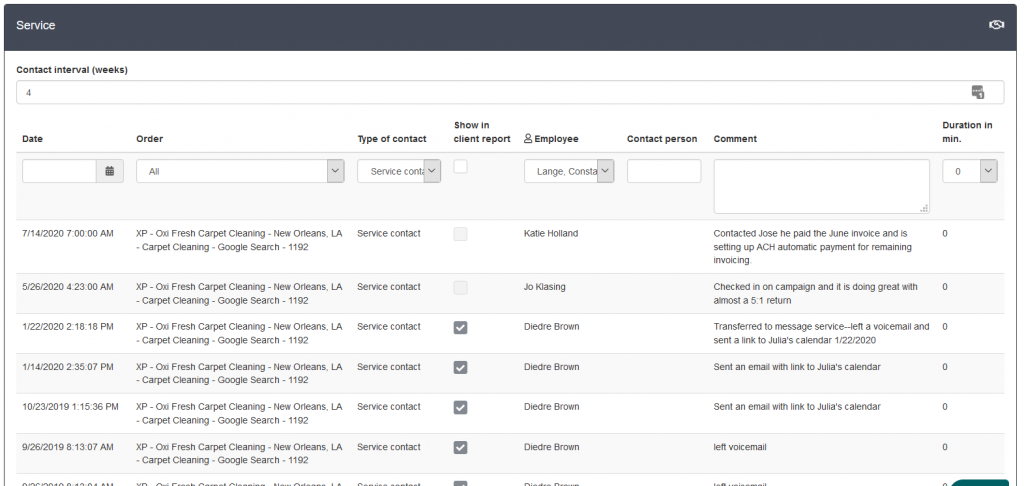 Adplorer Service Notes